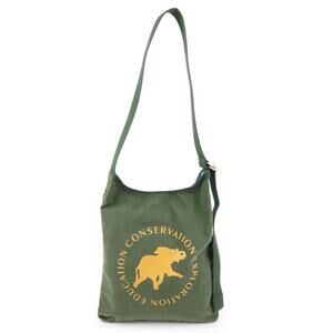 Hunting World Conservation Exploration Canvas Crossbody Bag Green